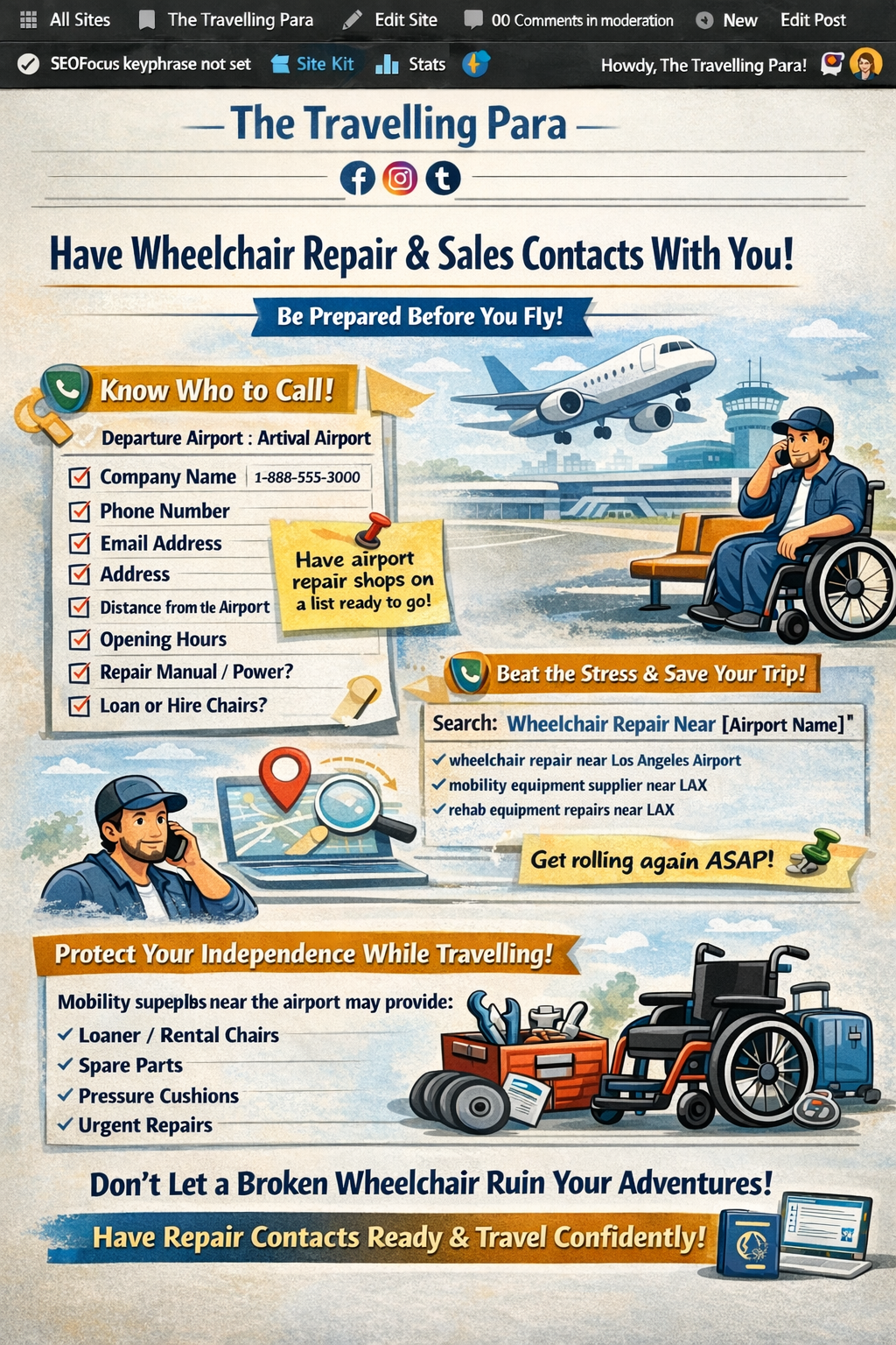 Have Wheelchair Repair & Sales Contacts With You